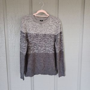 Jeff Men Cotton Blend Sweater Size L Crew Neck Long Sleeve Pullover Cotton Blend